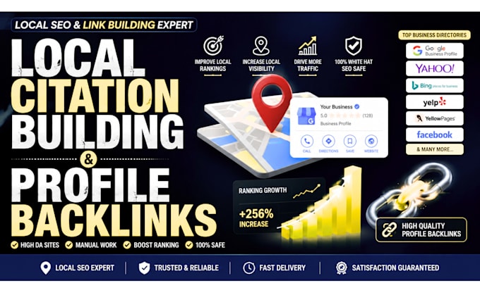 build high authority local citations and profile backlinks