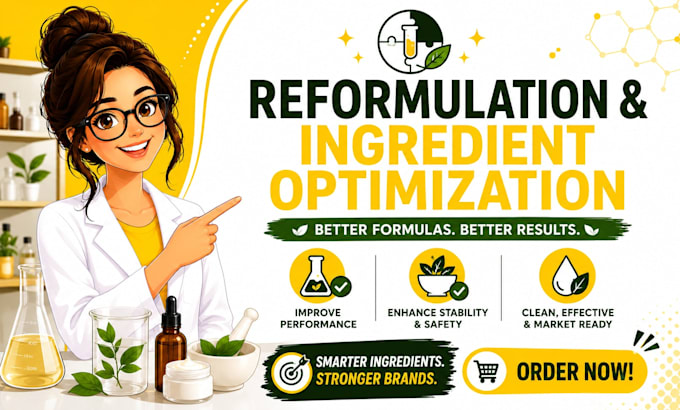 reformulate optimize or reverse engineer your cosmetic formula