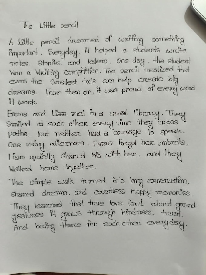 write anything with my beautiful handwriting