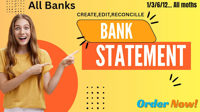 convert bank statement into financial statement