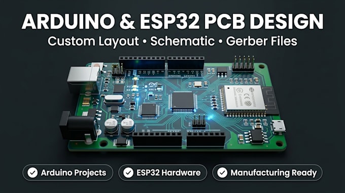 create professional pcb layout for arduino and esp32 projects