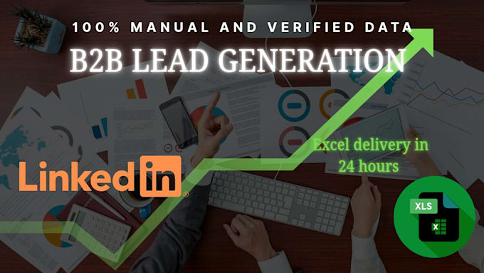 do b2b lead generation and data entry for any company