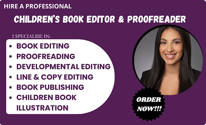 be your children book editor and proofreader
