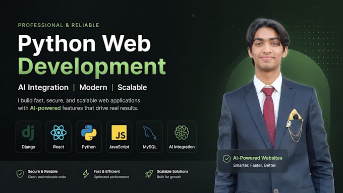 develop a custom django web application and portfolio