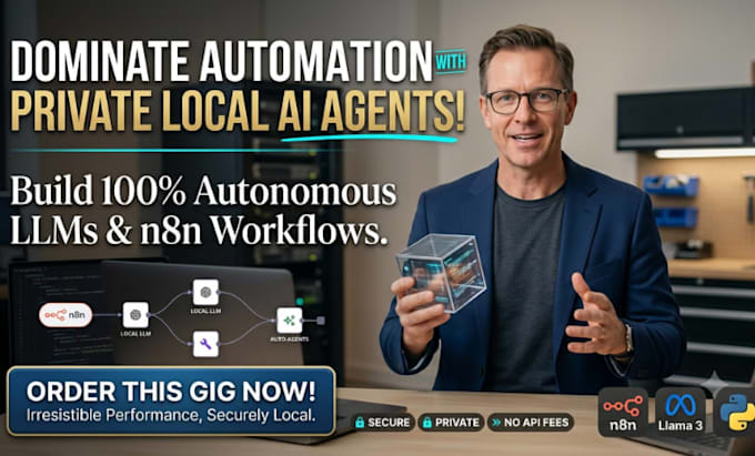 build autonomous local llm ai agents and n8n automation