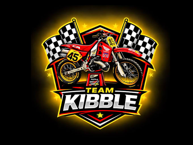 create fantastic motorcycle racing team logo