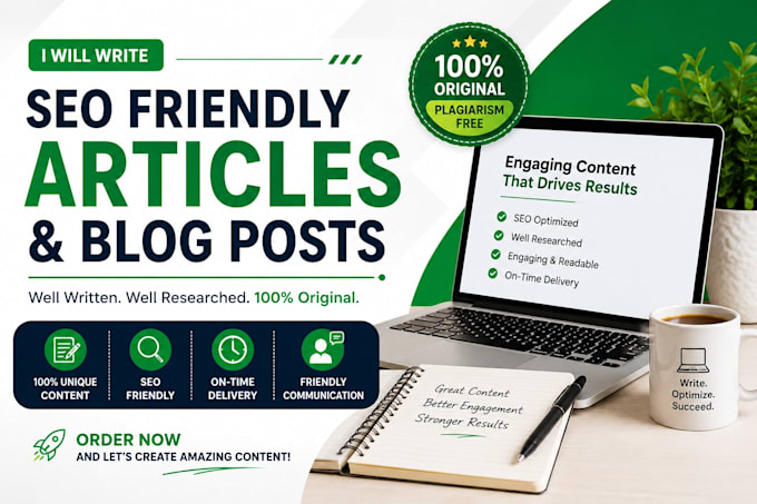 write SEO blog posts and articles in english