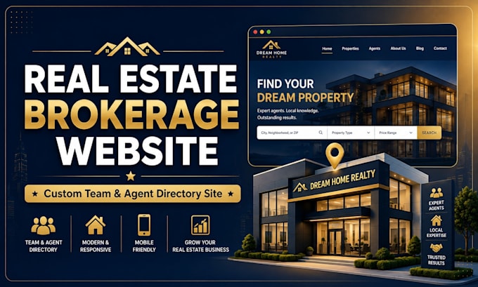 build a custom wordpress website for your real estate team or brokerage