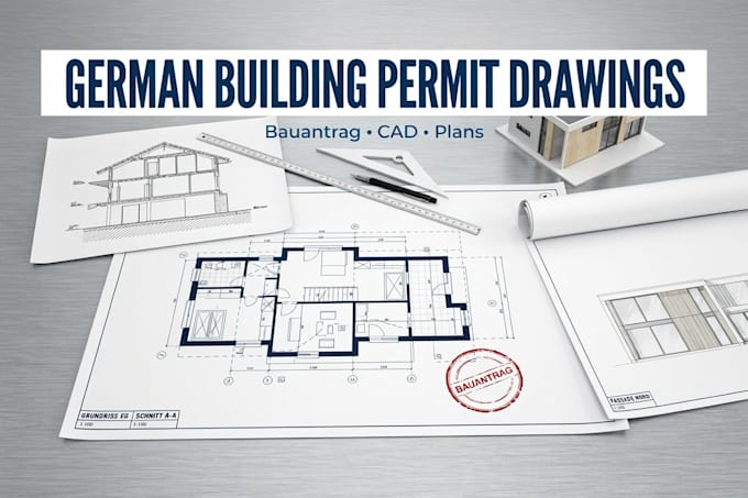 prepare architectural drawings for german building permits