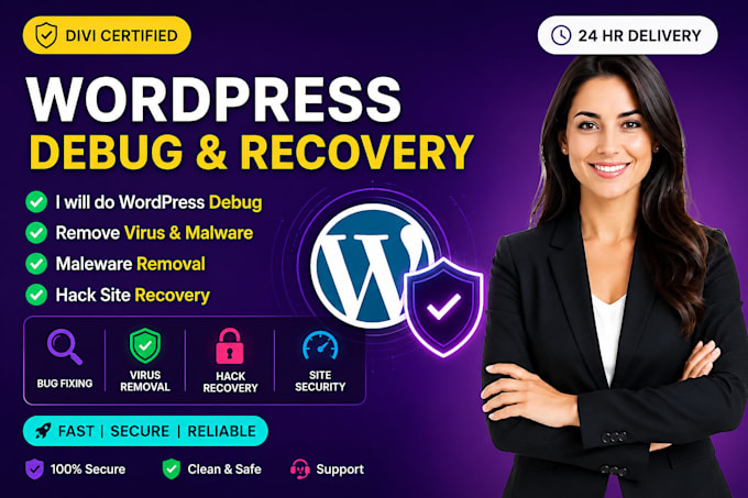 do wordpress debug, remove virus, website maleware remover, hack site recovery