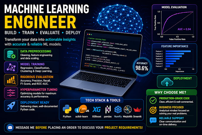 develop custom machine learning models for your data