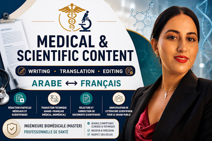 write and translate medical and scientific content