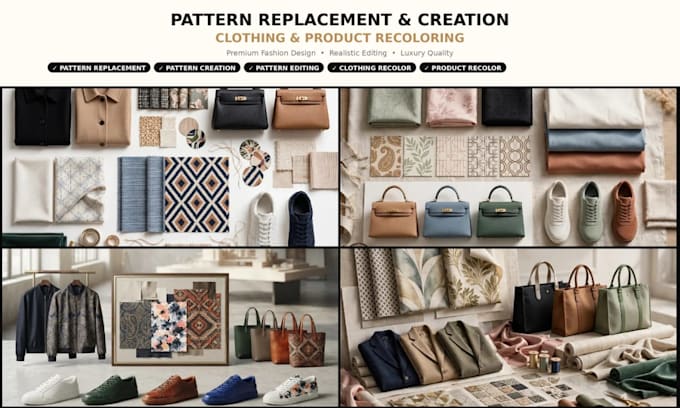 do pattern recolor editing and pattern replacement