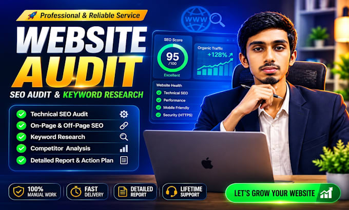 do a website audit and competitor analysis with detailed report
