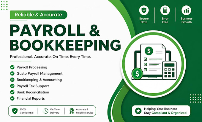 do payroll services, bookkeeping, payroll processing, and gusto payroll reliably