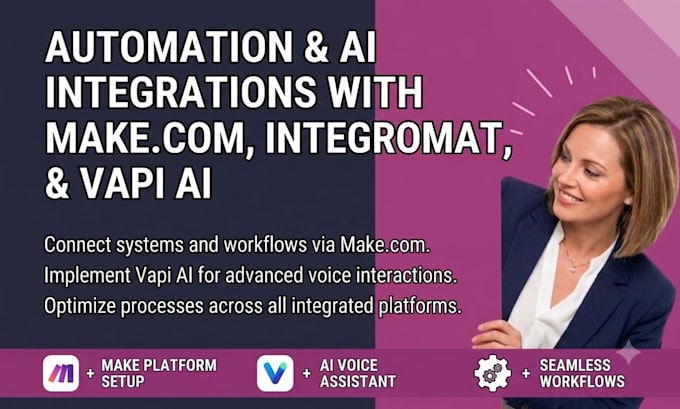 make automation, make com, made com, make com automation, integromat, vapi ai