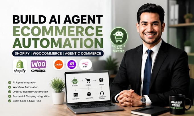 build ai agent ecommerce automation shopify woocommerce agentic commerce