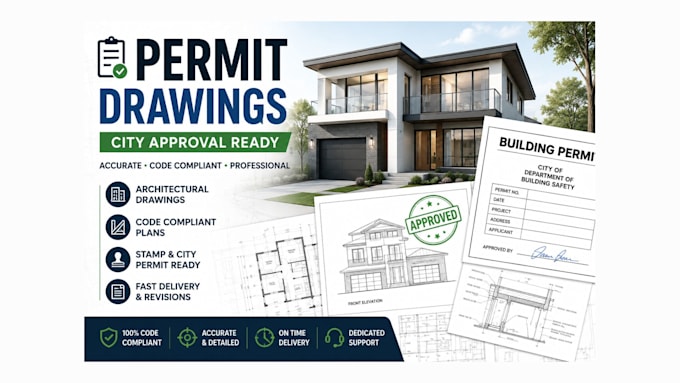 create architectural permit drawings and construction documents