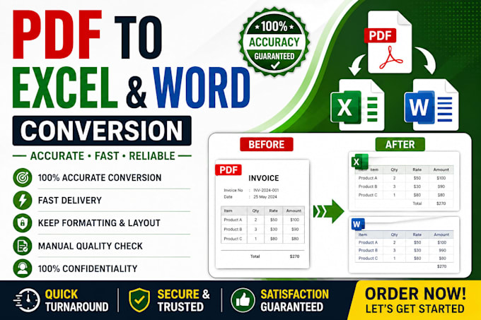 pdf to excel and word conversion