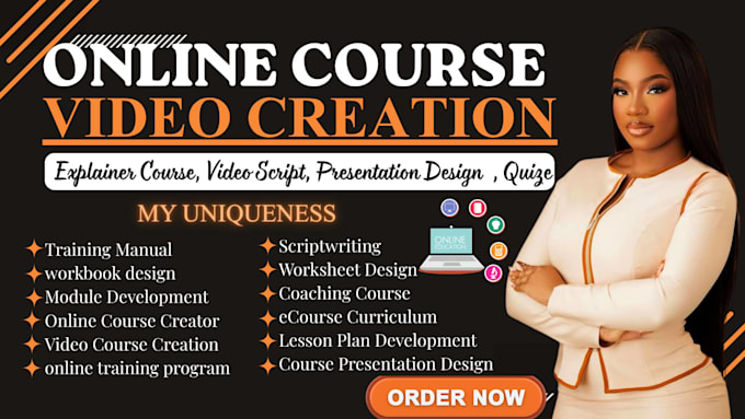 video course online course content ecourse lesson plan ppt   training content