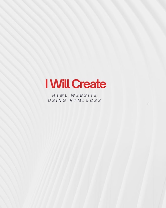 create a simple HTML website