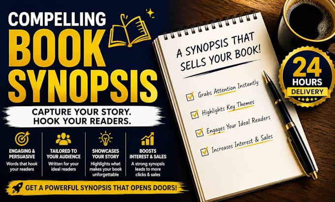 write a book synopsis and format your KDP book in 24 hours