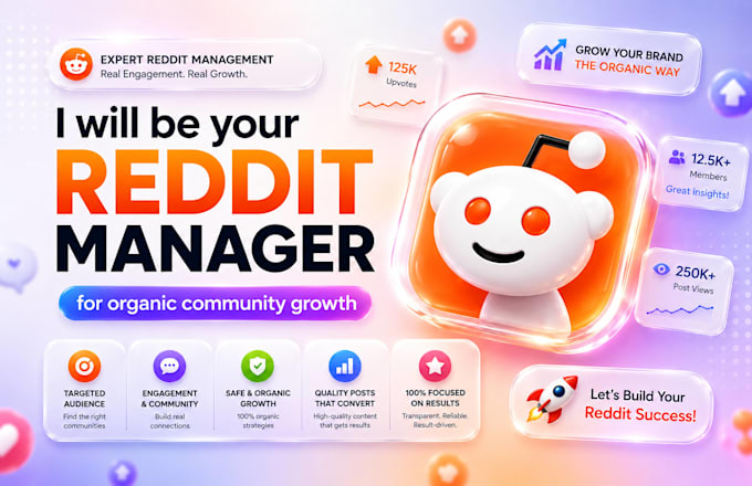 be your reddit manager for organic community growth