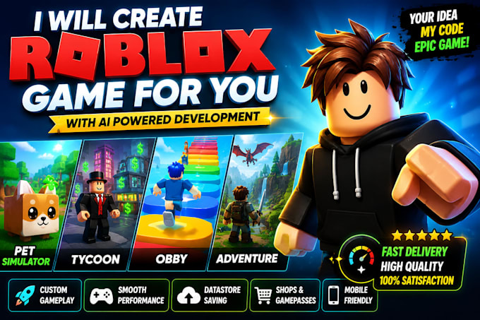 create a roblox game for you with ai