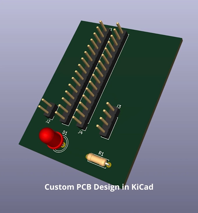 design custom pcb in kicad for your project