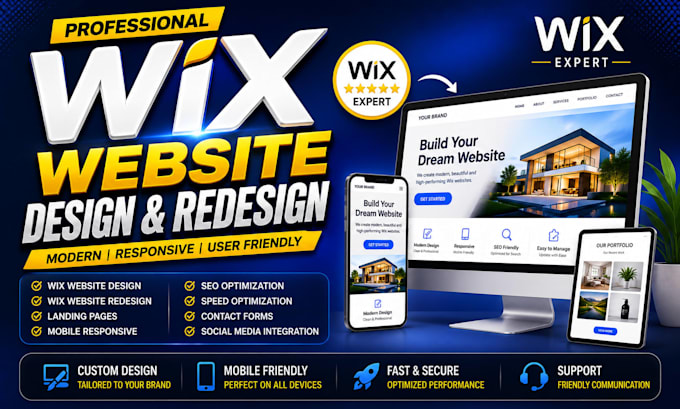 design or redesign a modern wix website