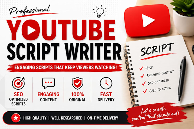 write engaging youtube scripts with SEO