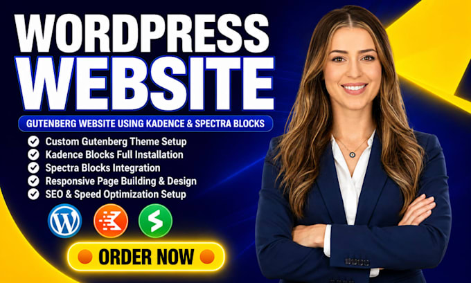 create gutenberg wordpress website using kadence blocks,spectra gutenberg blocks