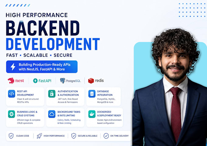 develop a high performance and secure fastapi backend