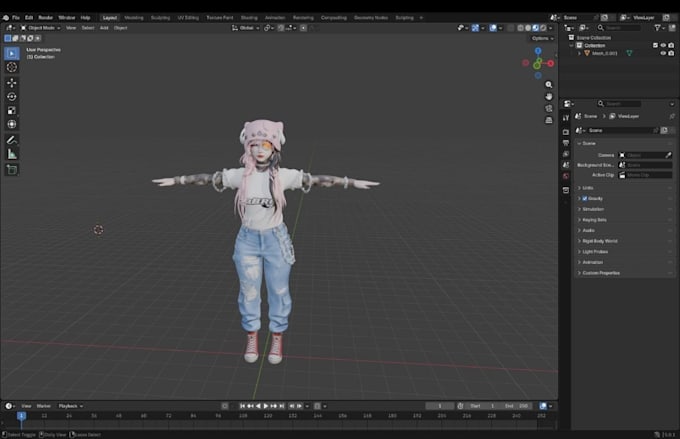 model custom vrchat avatars with quest setup, physbones, and toggles