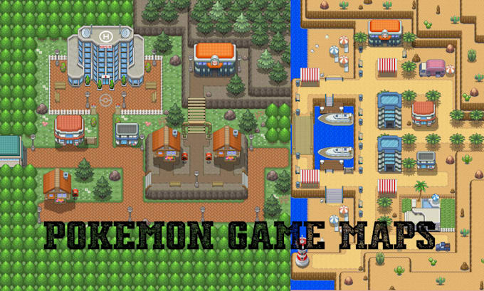 create custom rpg maps, pokémon maps, tilemaps and pixel art tilesets