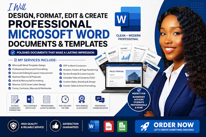 professionally microsoft word document formatting ms word edit document design
