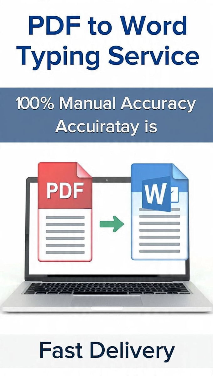 do pdf to word typing and data entry