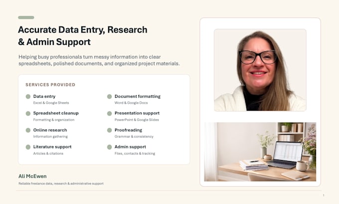 provide research and data support