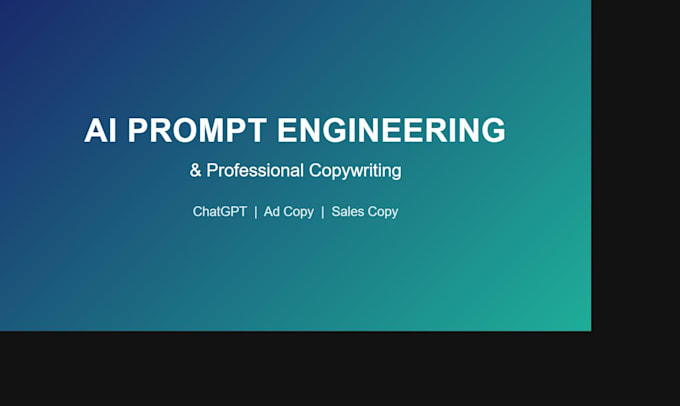 write and optimize professional ai prompts