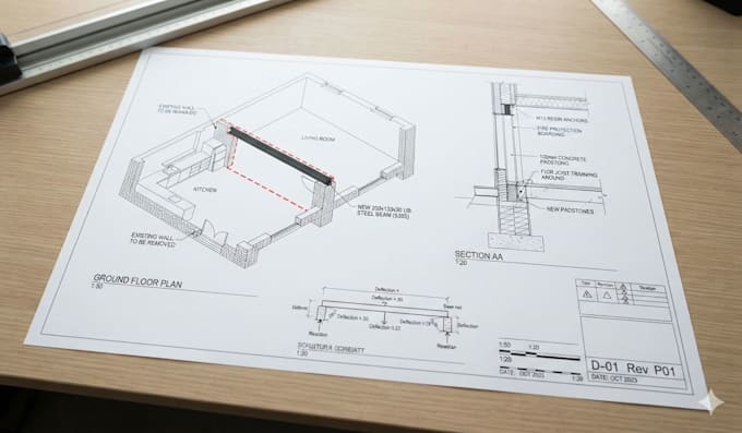 be your architect for UK planning drawings structural calculation load bearing