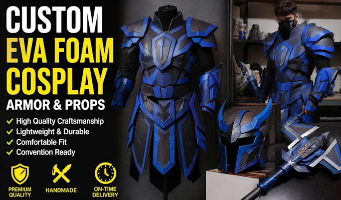 create custom eva foam cosplay armor and props