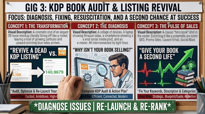 audit, optimize, and revive your low selling amazon KDP book