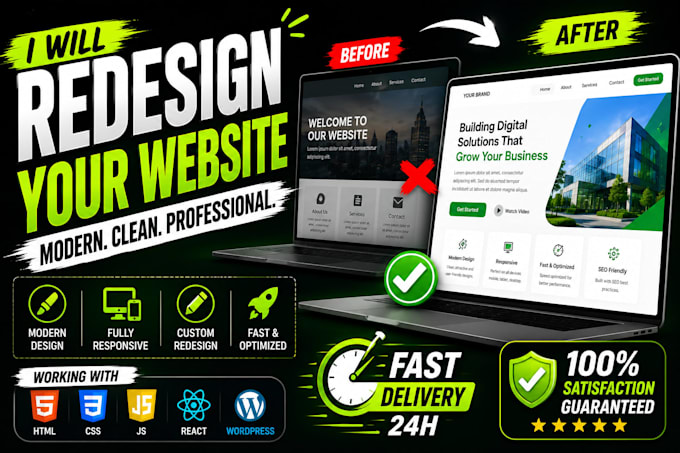 design and develop a modern responsive landing page