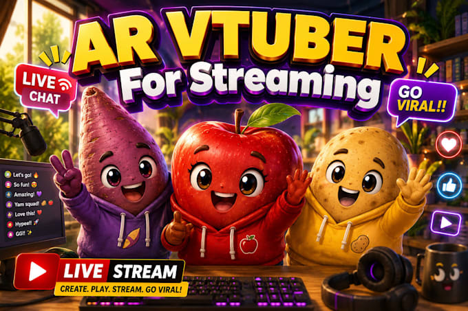 create custom 3d ar vtuber avatar filter for lens studio snap camera streaming