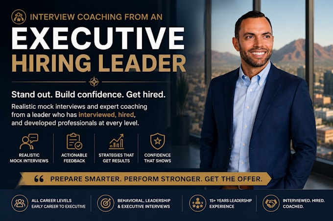 provide expert mock interview coaching from executive hiring leader