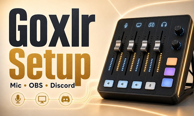 set up goxlr or goxlr mini for streaming and audio routing