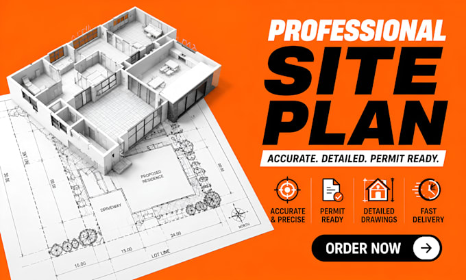 design autocad 2d floor plan, site plan, architectural and permit drawing