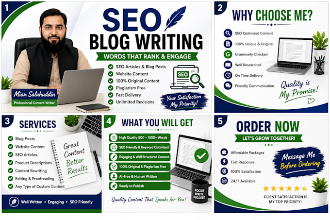 write SEO blog posts, articles and website content