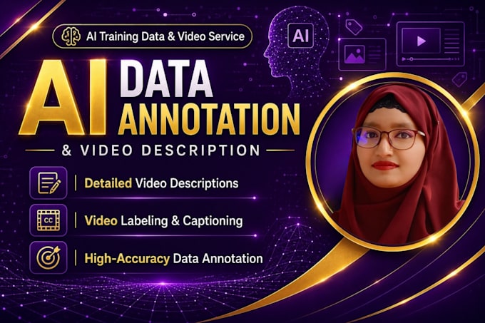 do ai video description, captioning, and data annotation