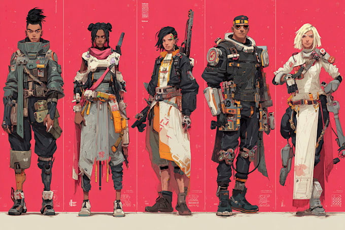 create fantasy, sci fi, character with hyperrealistic style